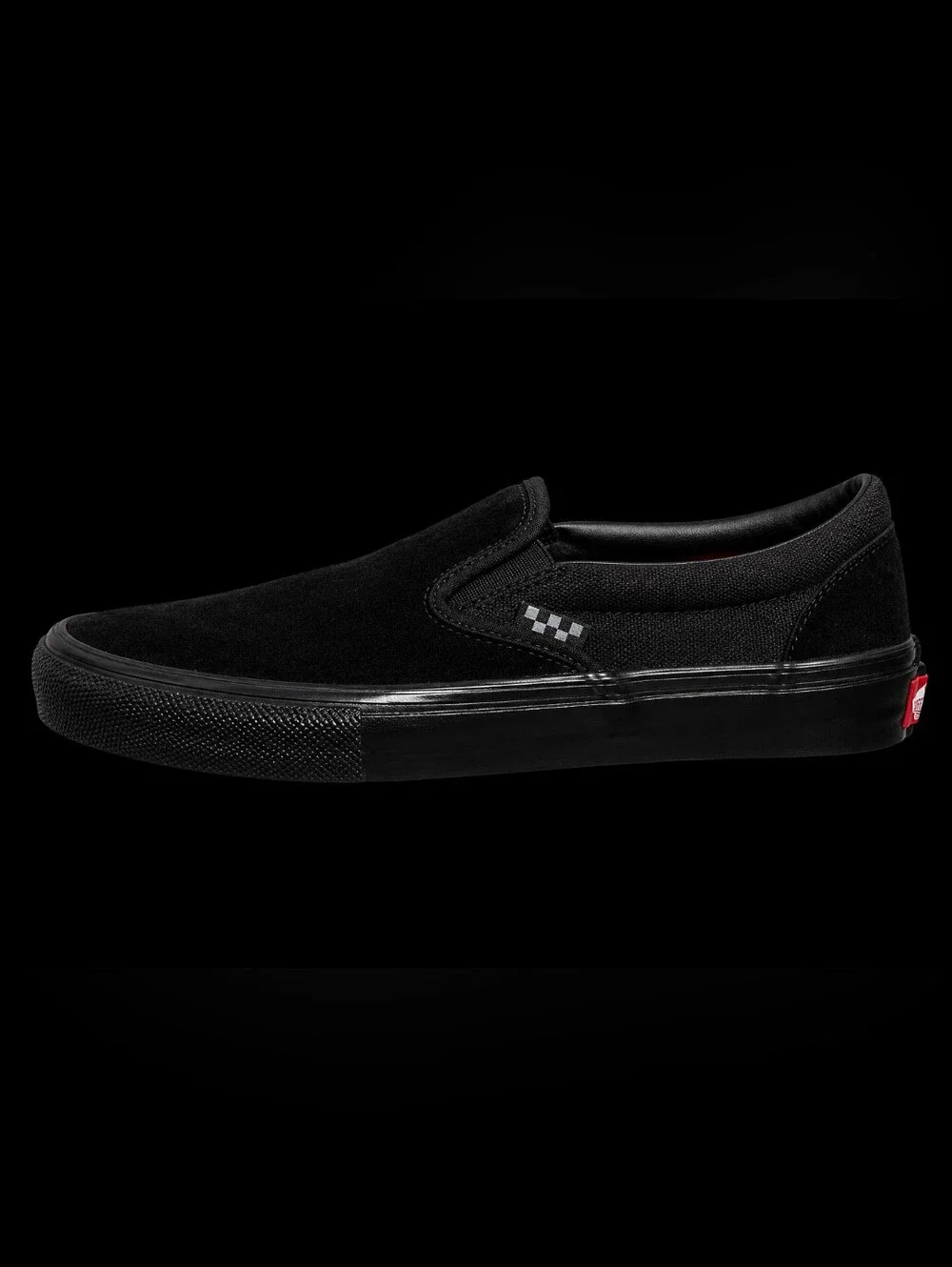 Vans Black Suede Slip-On Loafers